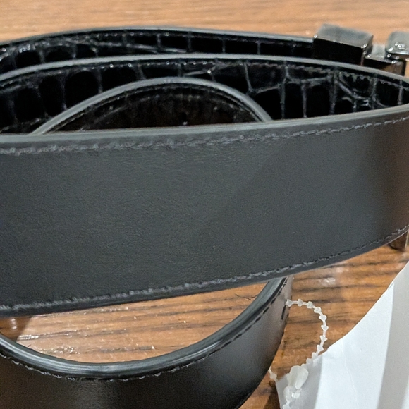 Christian Louboutin Black Leather Belt - Picture 6 of 9